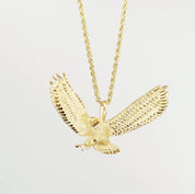 American Bald Eagle Pendant and Chain Necklaces Princess Bride Diamonds 