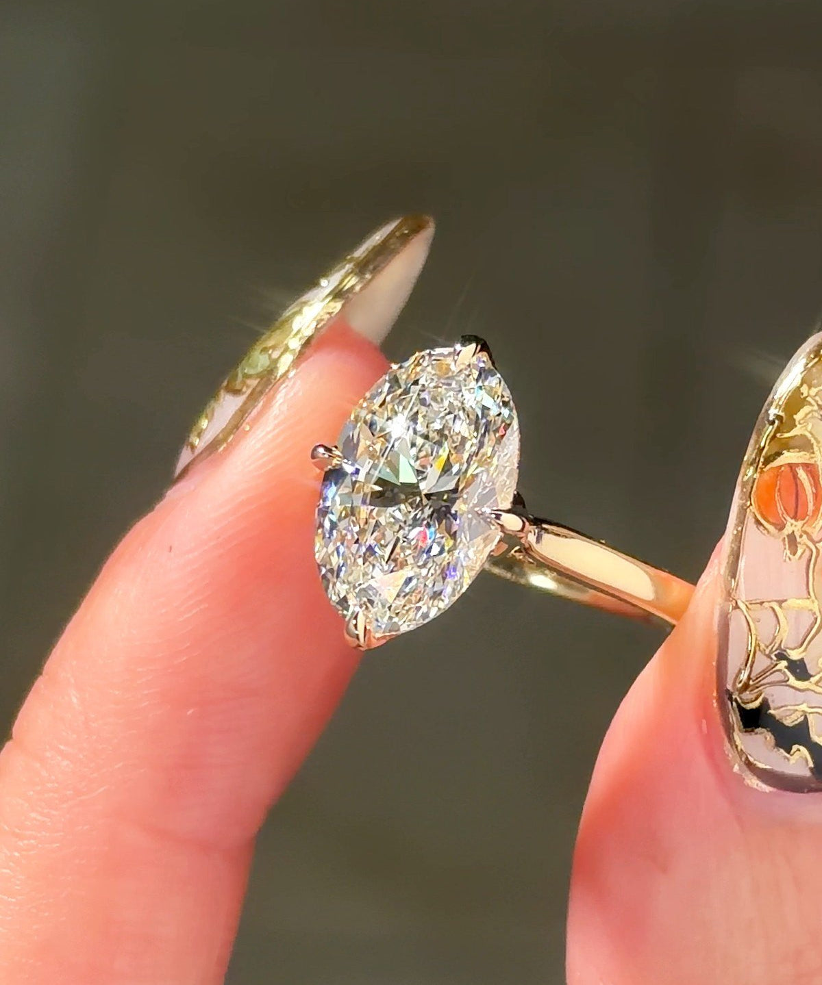 Angelica Oval High Polish - PBD Engagement Rings
