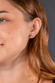 Aquamarine Studs