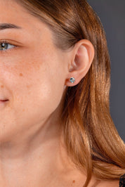 Aquamarine Studs - PBD Earrings