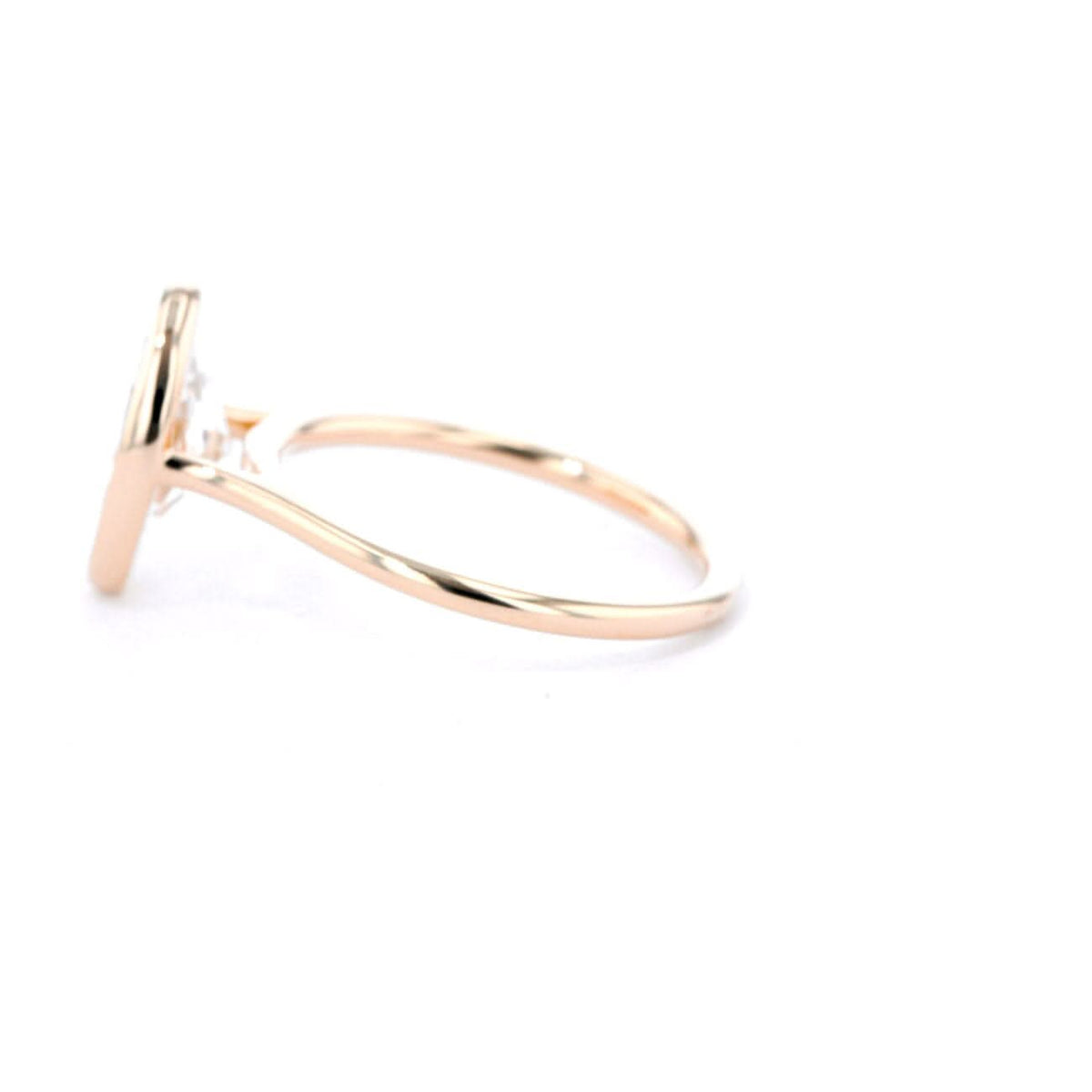 Ava Oval High Polish Bezel - PBD Engagement Rings