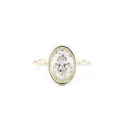Ava Oval High Polish Bezel - PBD Engagement Rings