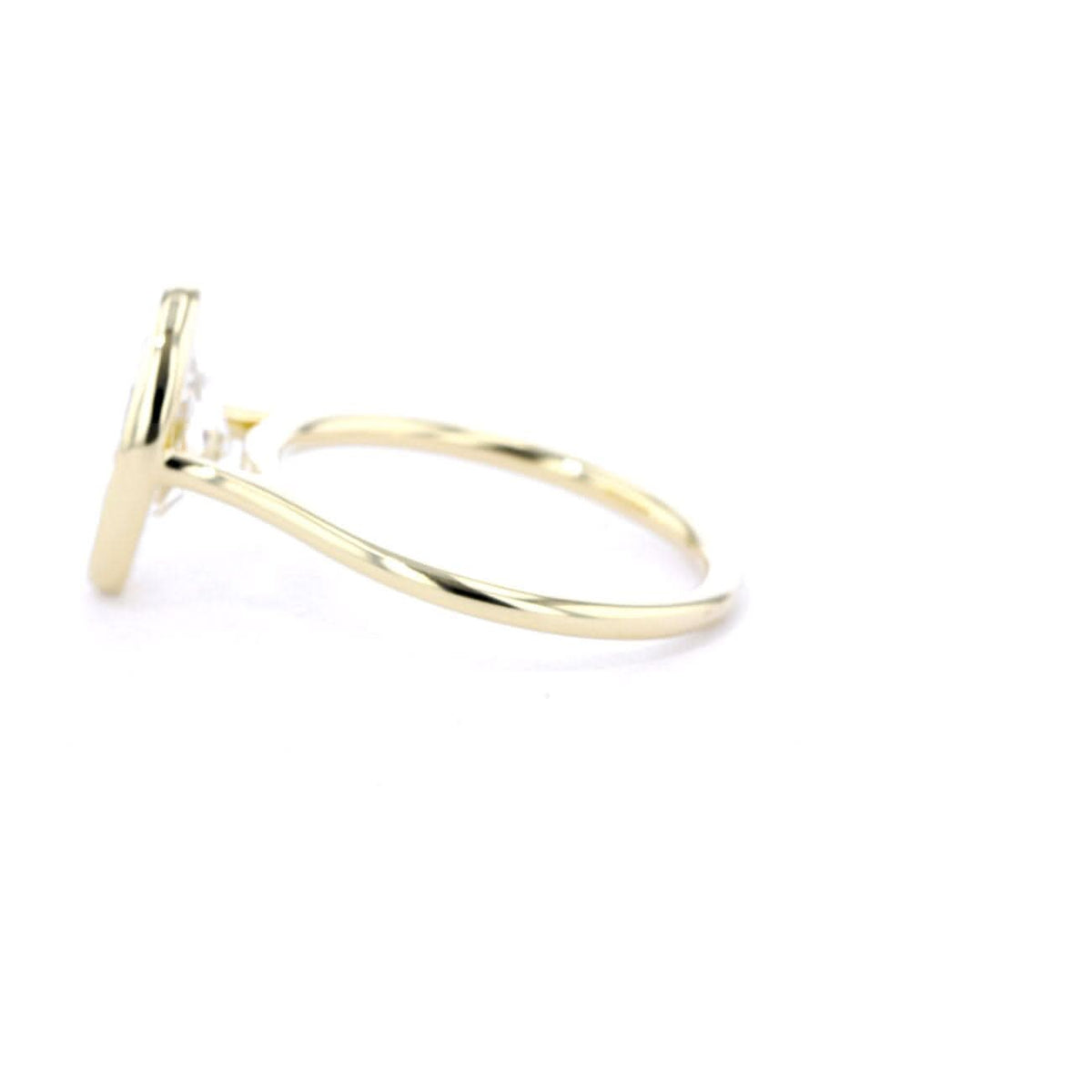 Ava Oval High Polish Bezel - PBD Engagement Rings
