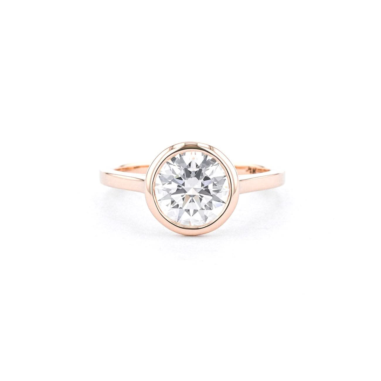 Ava Round High Polish Bezel - PBD Engagement Rings