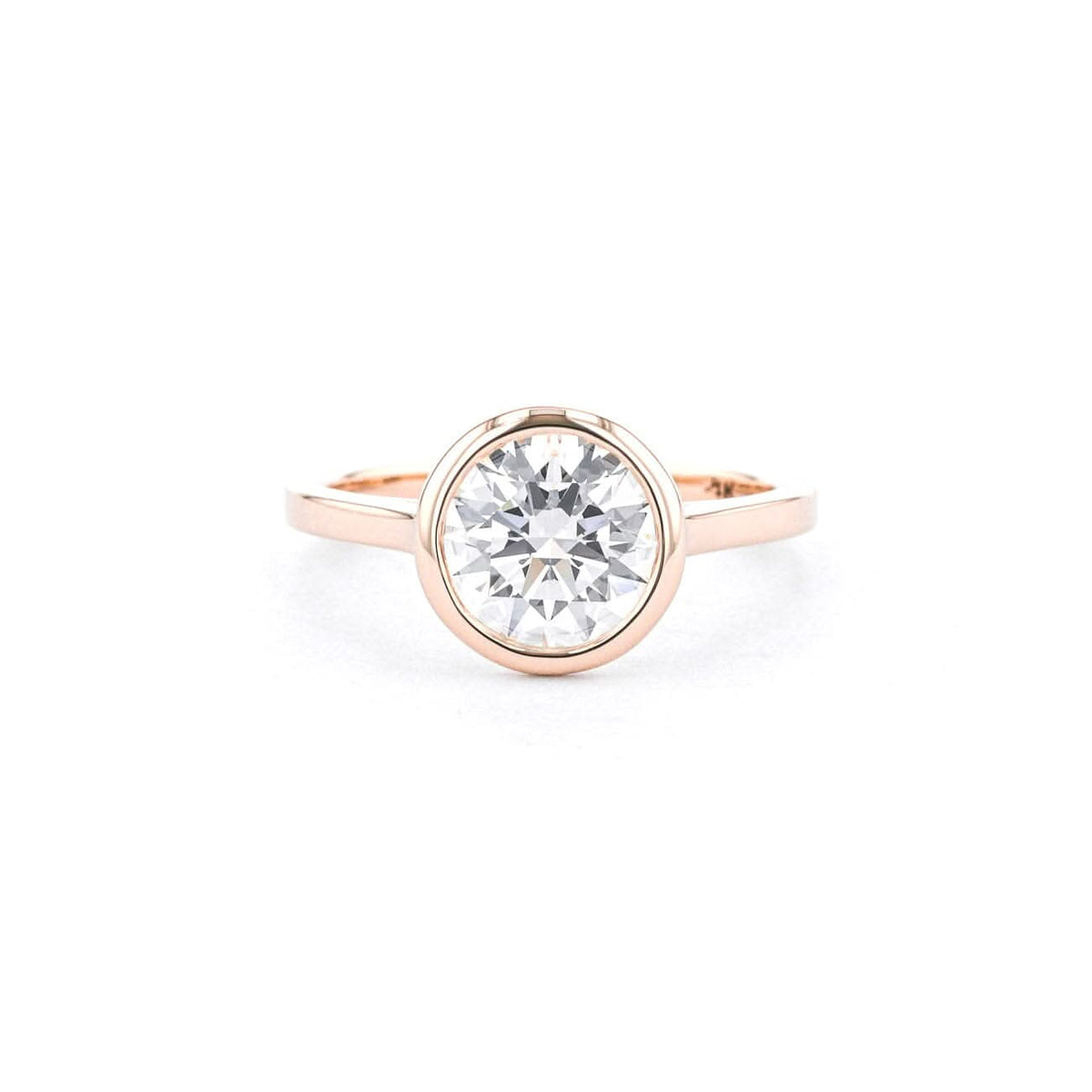 Ava Round High Polish Bezel - PBD Engagement Rings