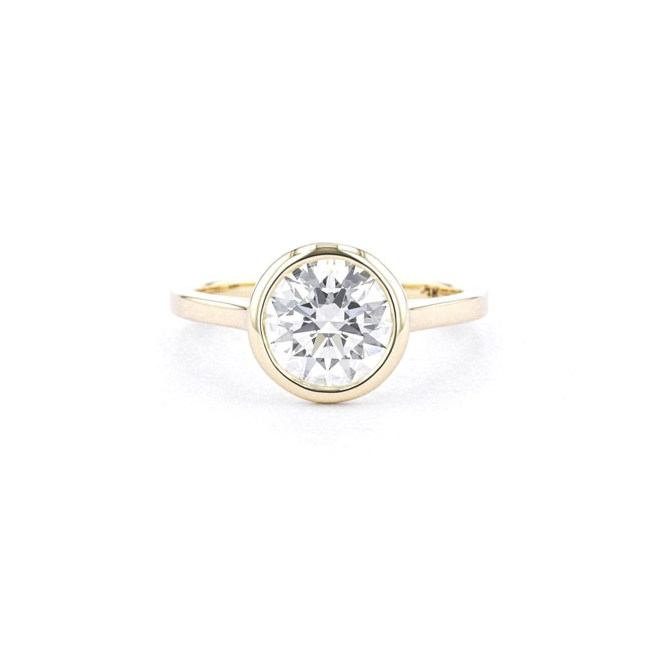 Ava Round High Polish Bezel - PBD Engagement Rings