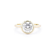 Ava Round High Polish Bezel - PBD Engagement Rings