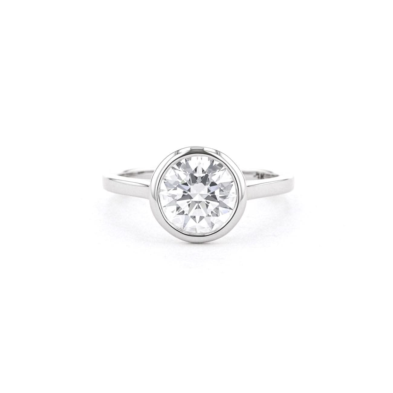 Ava Round High Polish Bezel - PBD Engagement Rings
