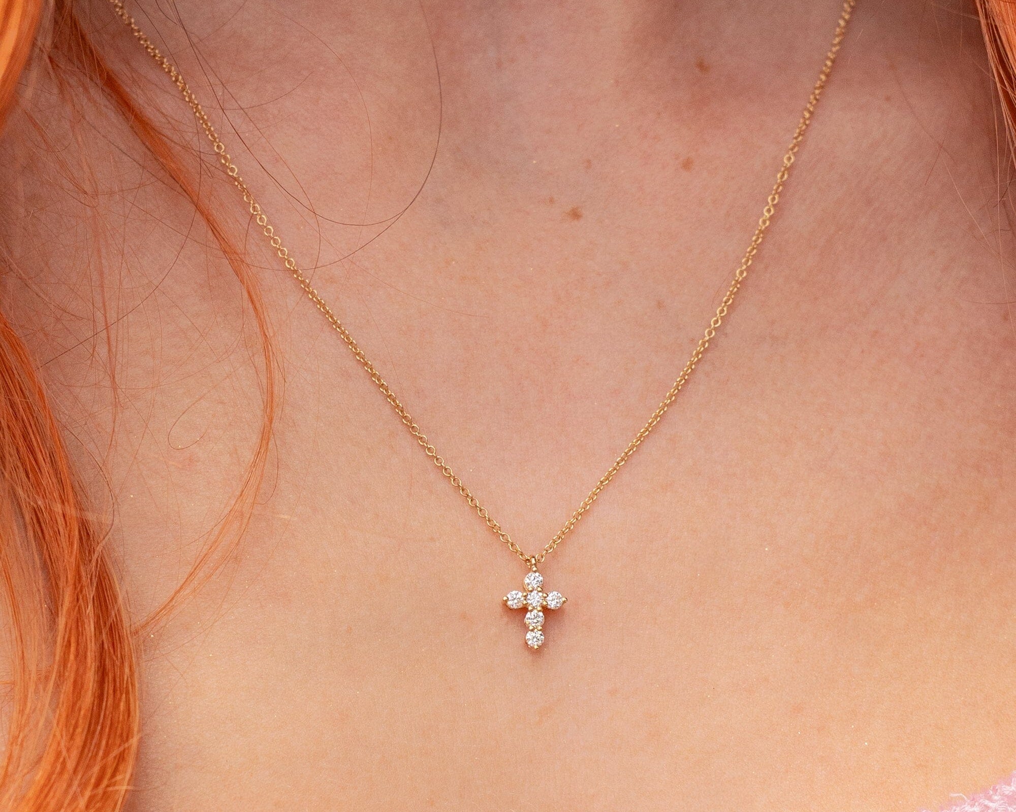 Baby Diamond Cross Necklaces Princess Bride Diamonds 