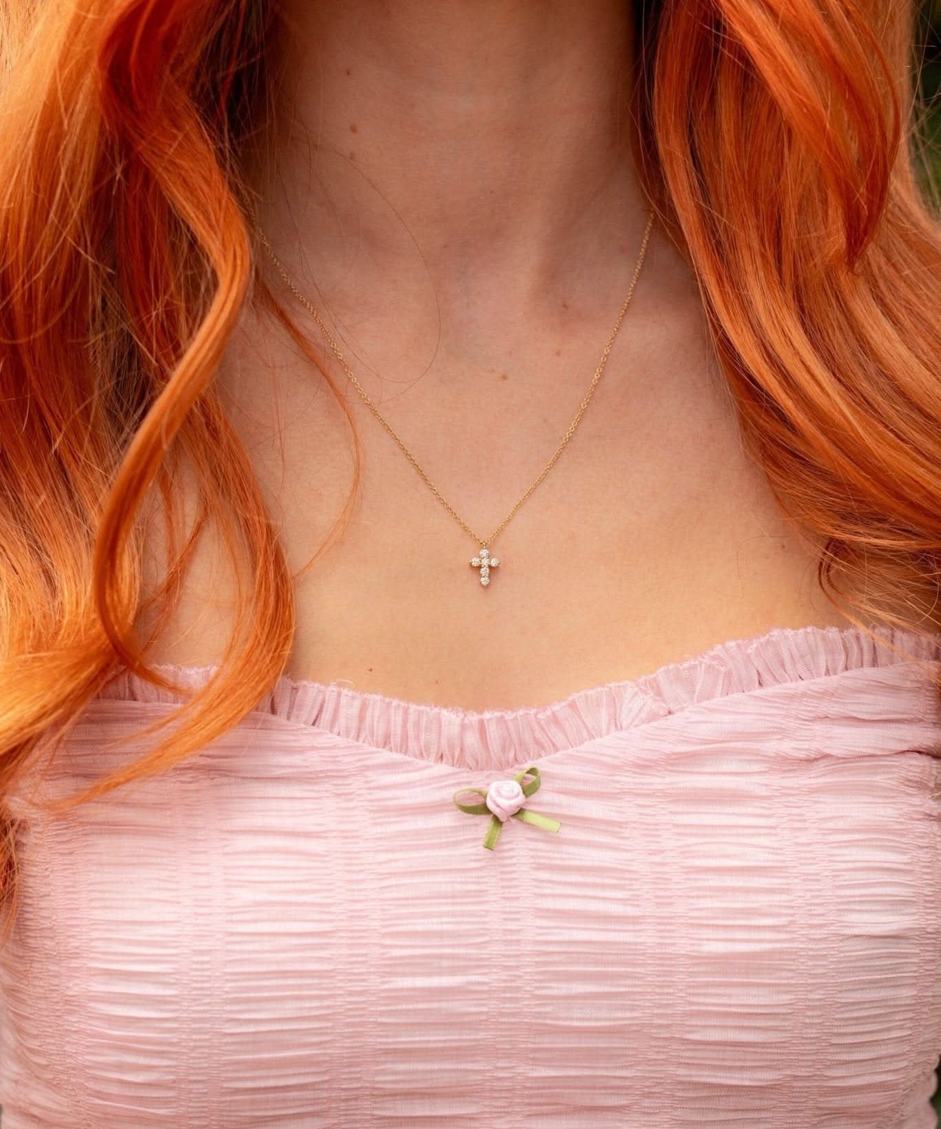 Baby Diamond Cross - PBD Necklaces