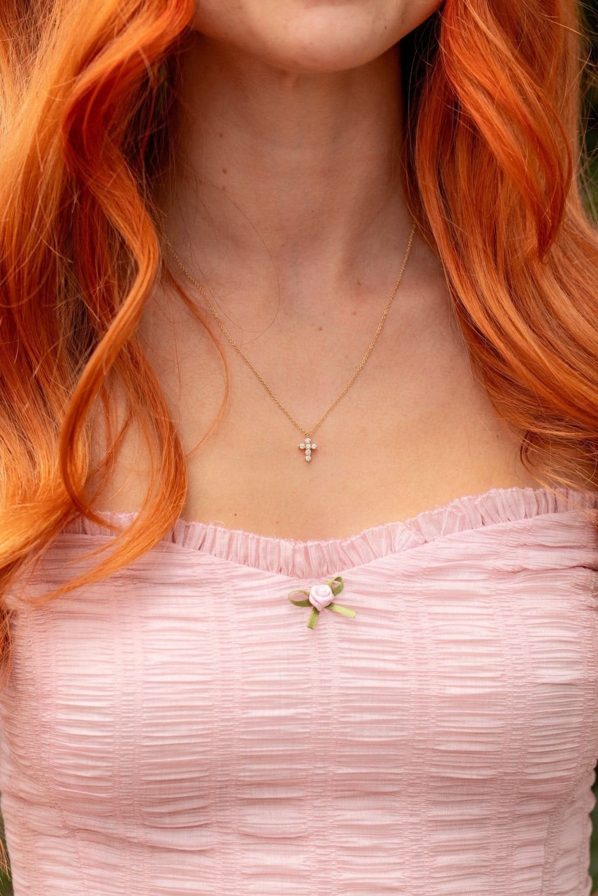 Baby Diamond Cross - PBD Necklaces