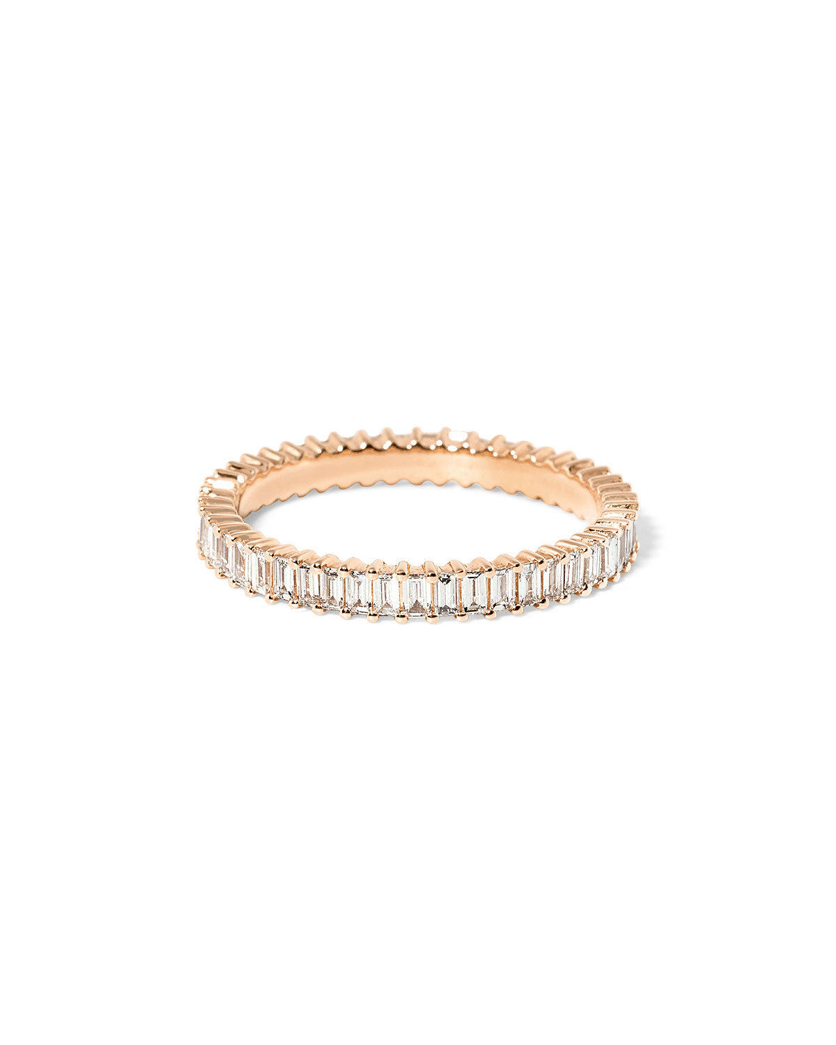 2.6mm Mini Baguette Diamond Ring