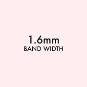 Band Width High Polish Variants Princess Bride Diamonds 1.6mm 