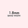 Band Width High Polish Variants Princess Bride Diamonds 1.8mm 