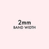 Band Width High Polish Variants Princess Bride Diamonds 2mm 