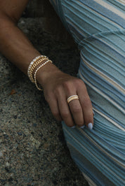 3.5mm Gold Bandolier Ring