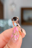 Black Diamond Rose Gold Bezel Ring Engagement Rings Princess Bride Diamonds 