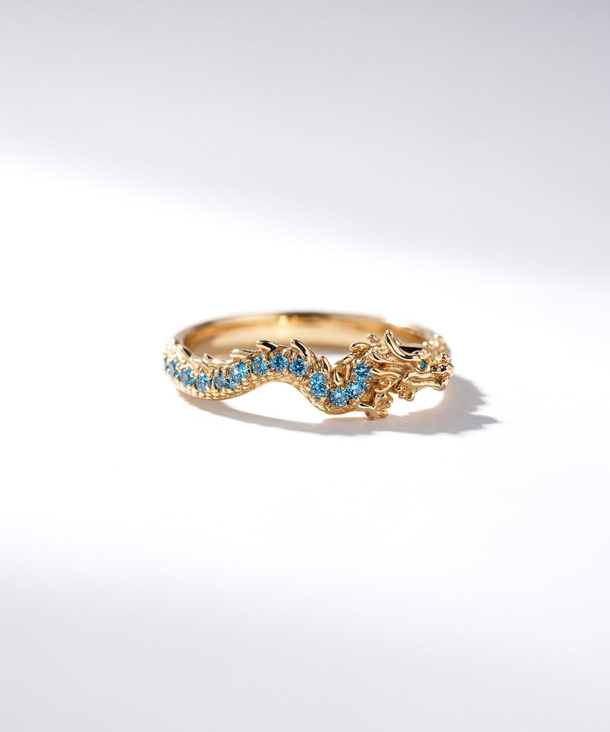 Blue Diamond Dragon Ring - PBD Rings
