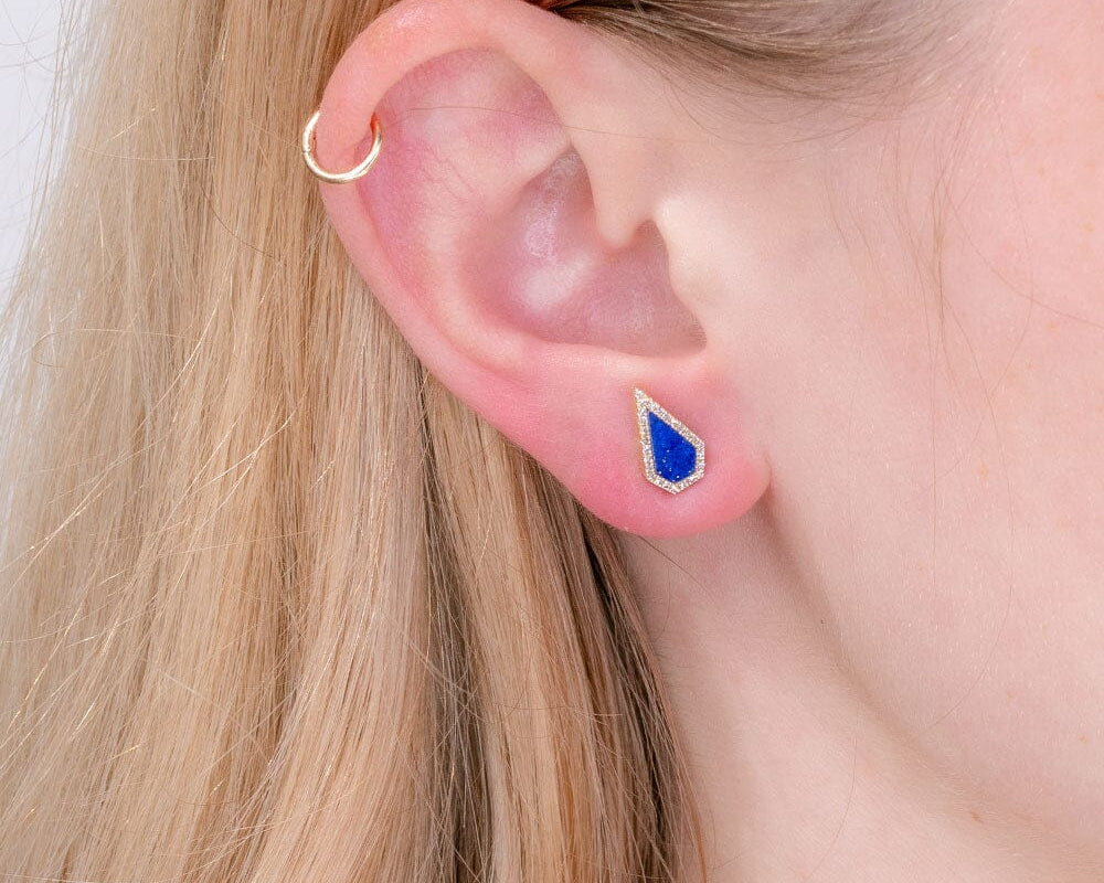Blue Lapis Diamond Earrings Earrings Princess Bride Diamonds 