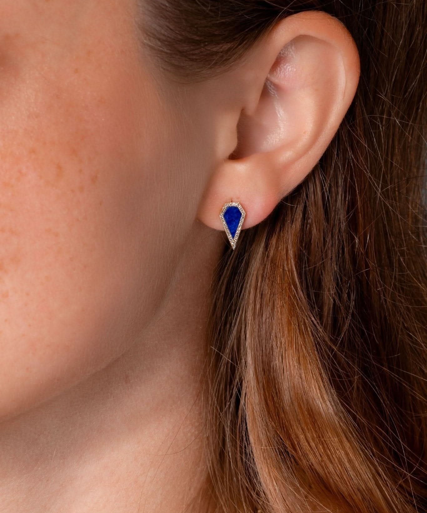 Blue Lapis Kite Earrings - PBD Earrings