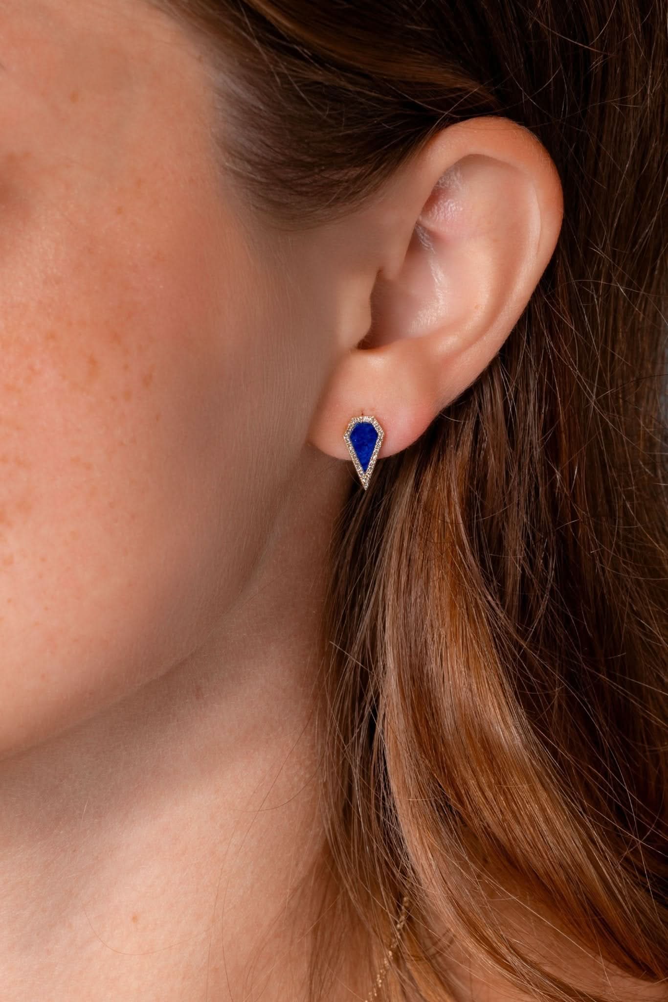 Blue Lapis Kite Earrings - PBD Earrings