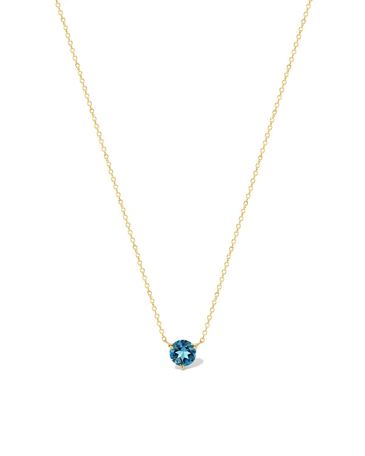 Blue Topaz Necklace - PBD Necklaces