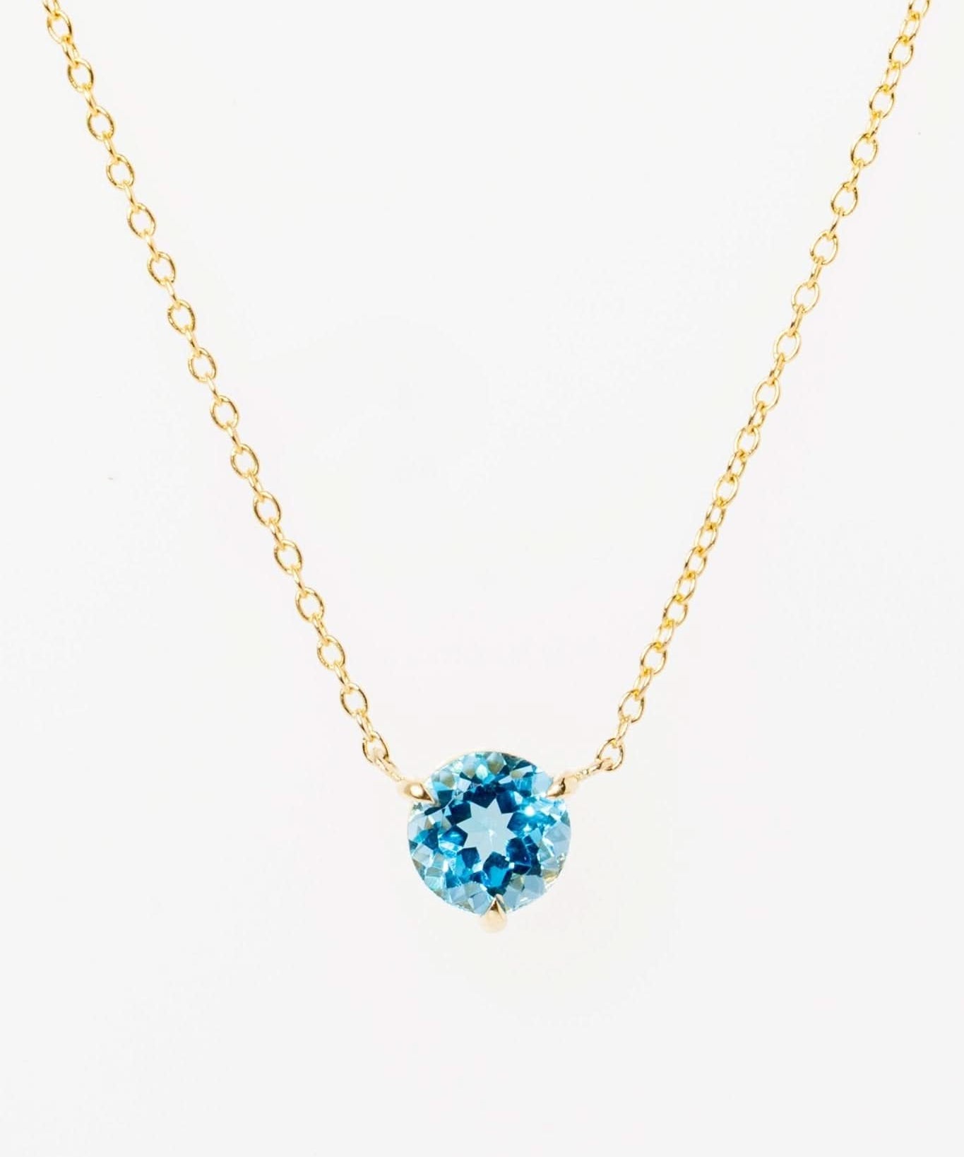 Blue Topaz Necklace - PBD Necklaces