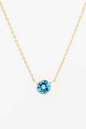 Blue Topaz Necklace - PBD Necklaces