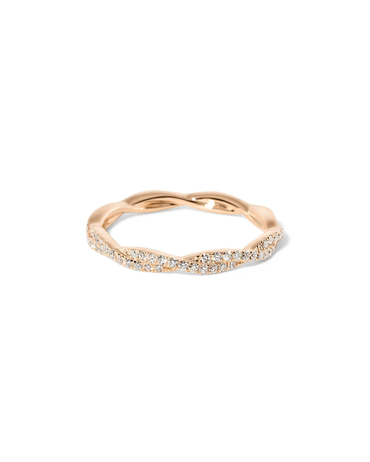 2.1mm Braided Diamond Ring