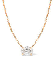 1.5ct East West Oval Brandi Necklace