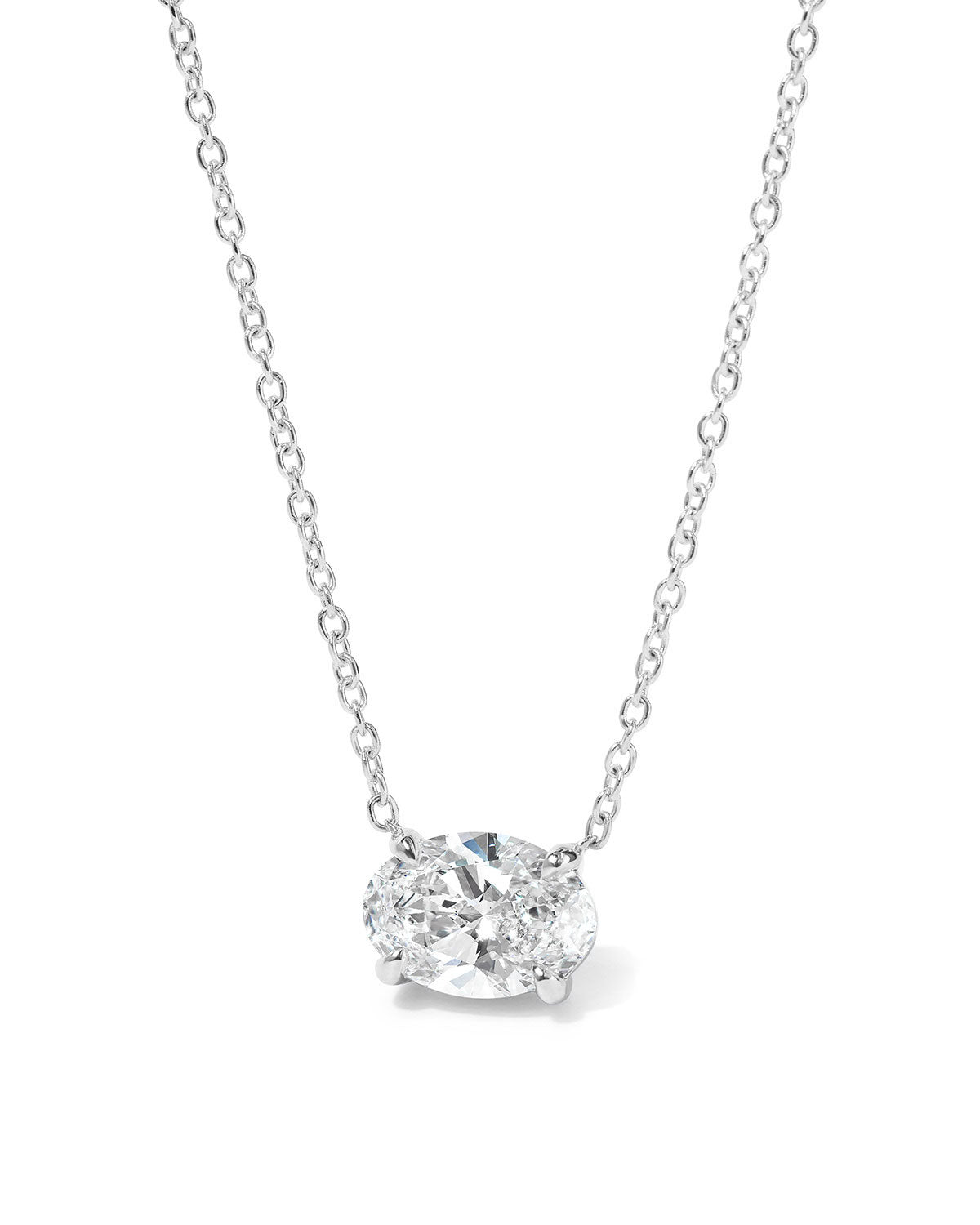 1.5ct East West Oval Brandi Necklace