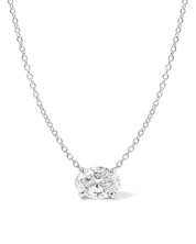 1ct East West Oval Brandi Necklace