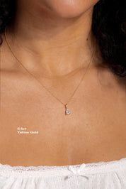 Brandi Pear Necklace Necklaces Princess Bride Diamonds 0.5ct 14K Yellow Gold 