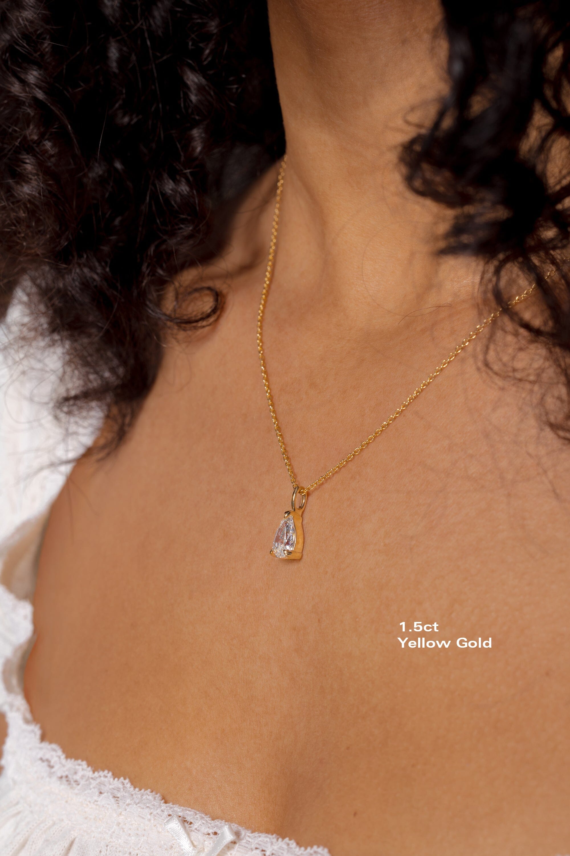 Brandi Pear Necklace Necklaces Princess Bride Diamonds 