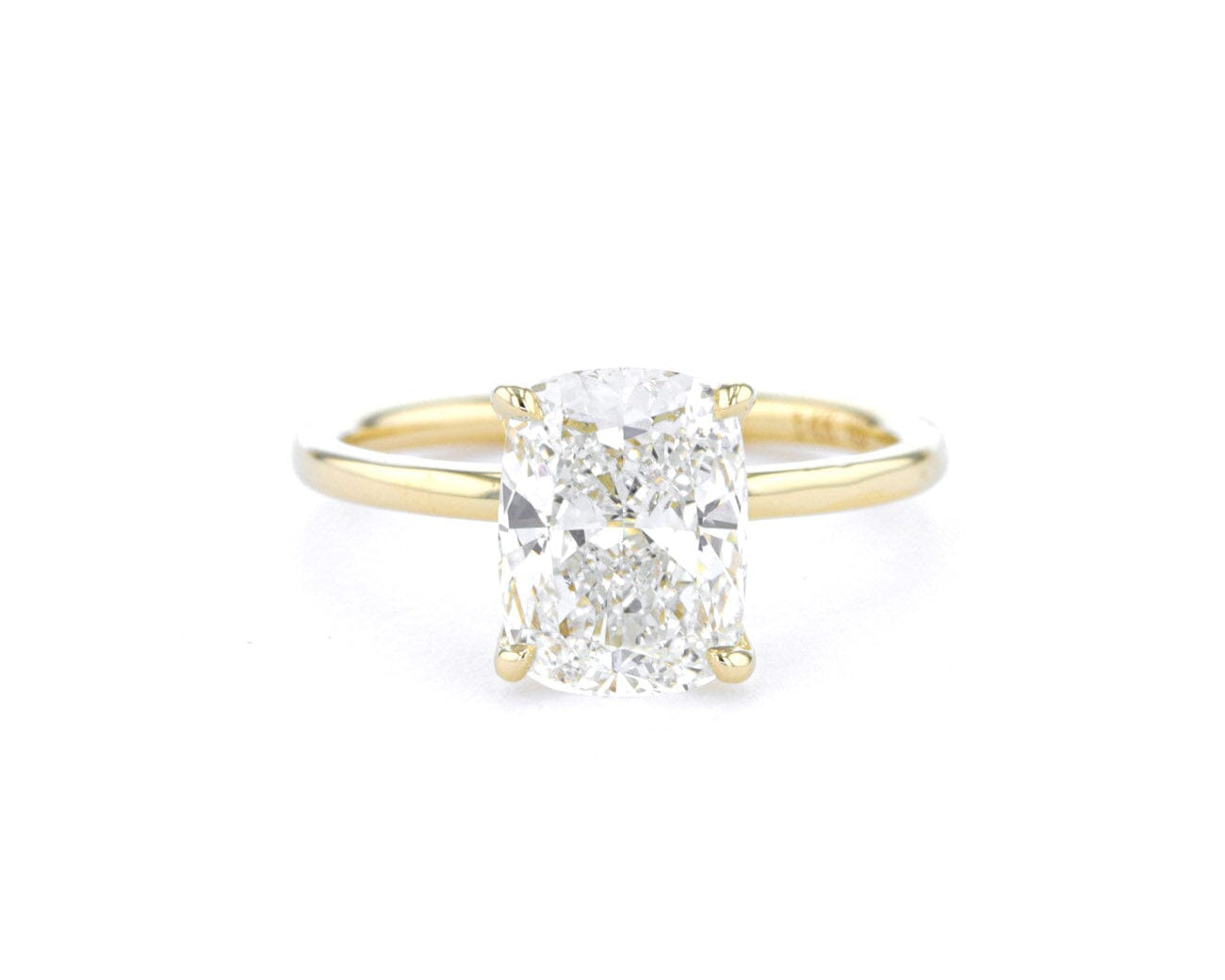 Caraline Cushion High Polish Engagement Rings Princess Bride Diamonds 