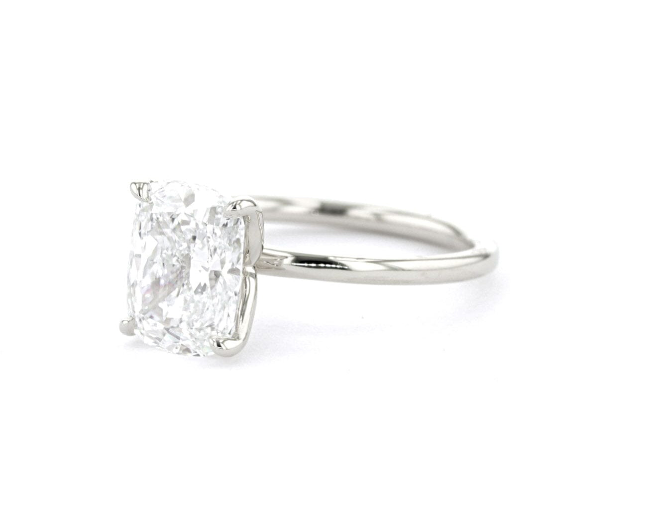 Caraline Cushion High Polish Engagement Rings Princess Bride Diamonds 