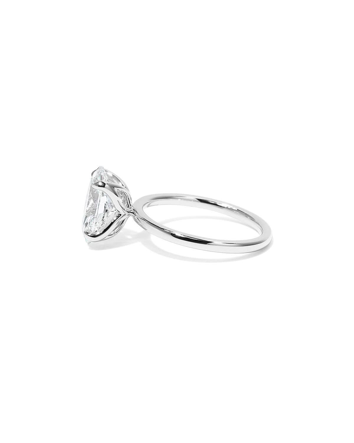 Caraline Oval High Polish lab diamond engagement ring by Princess Bride Diamonds