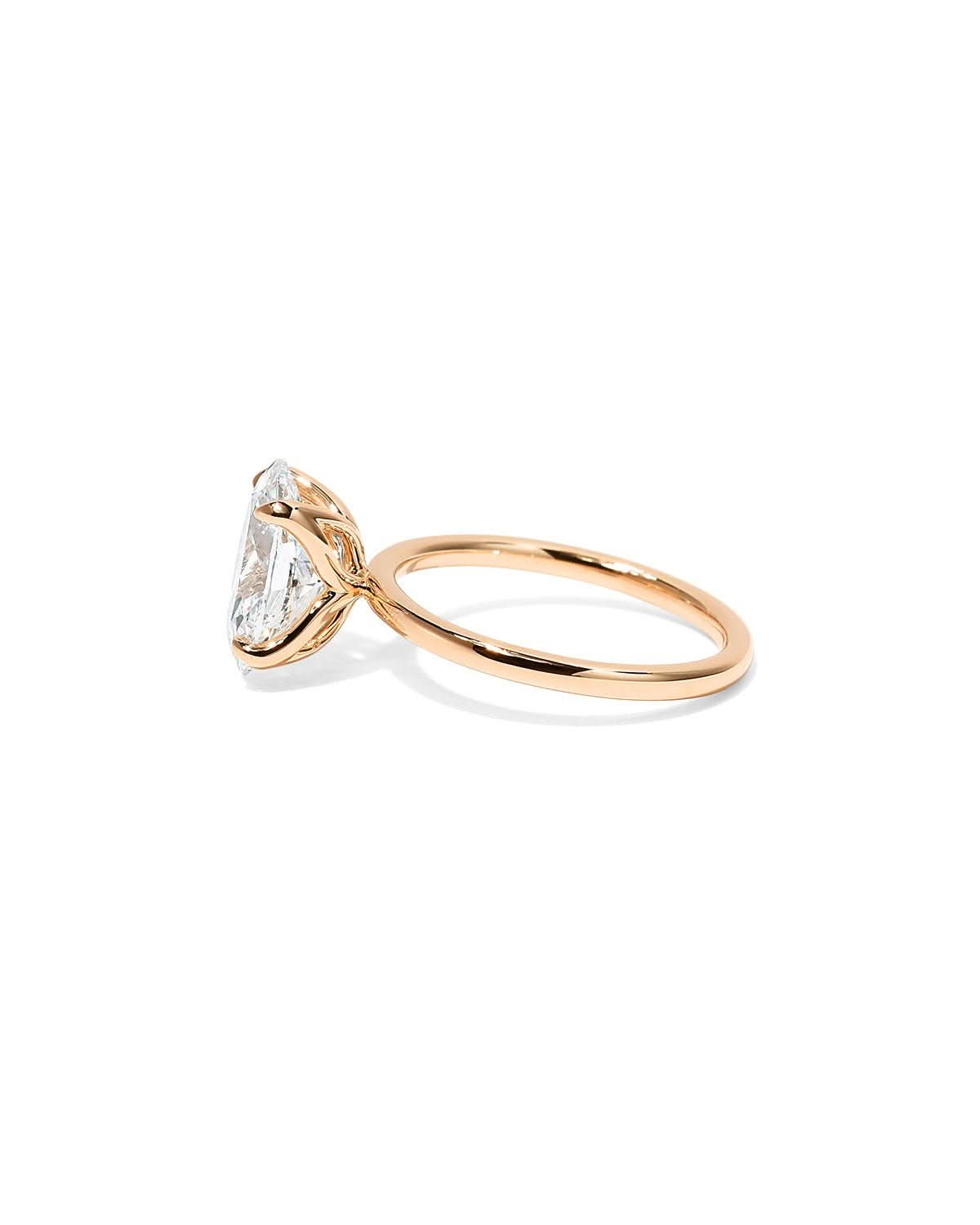 Caraline Oval High Polish lab diamond engagement ring by Princess Bride Diamonds