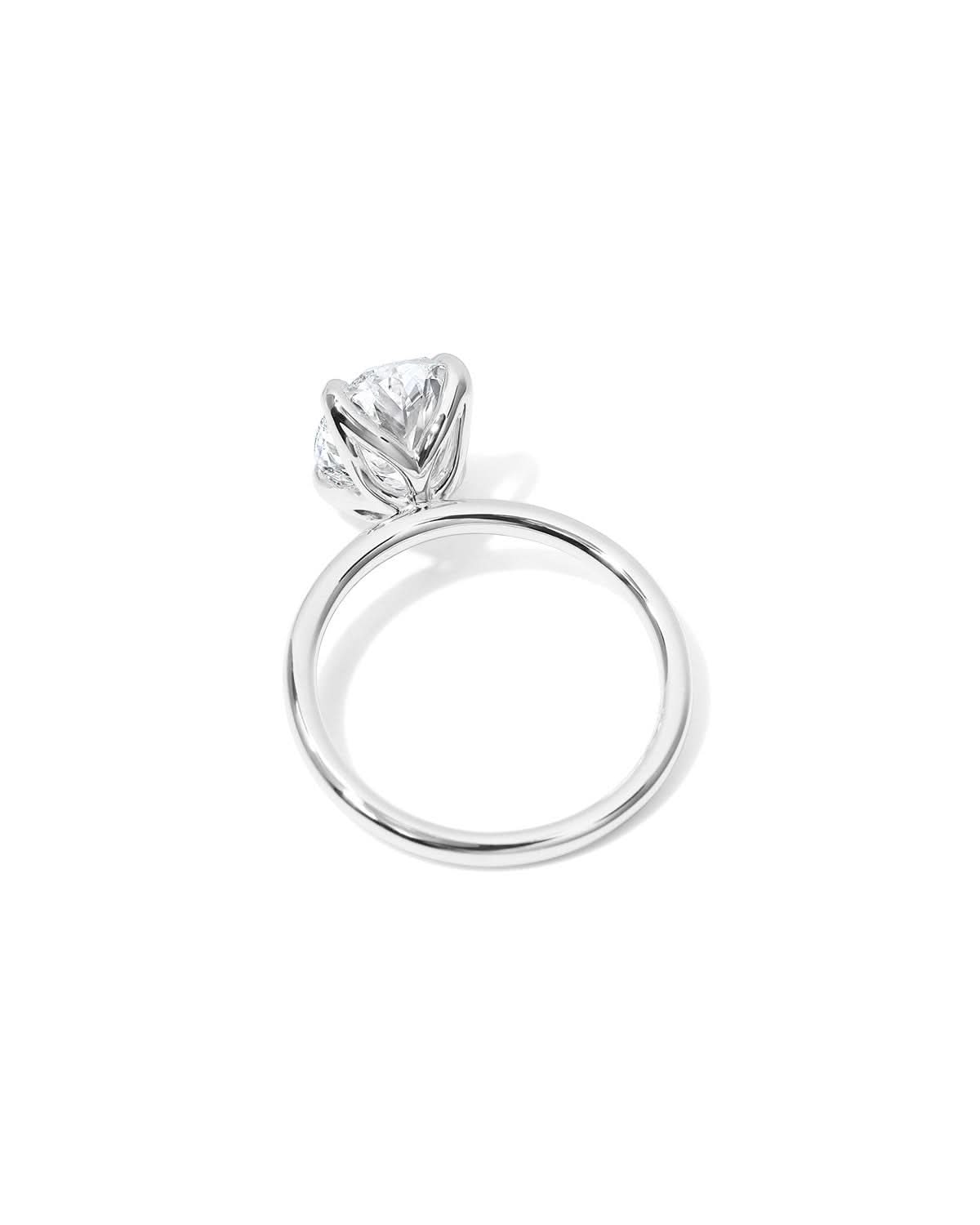 Caraline Oval High Polish lab diamond engagement ring by Princess Bride Diamonds