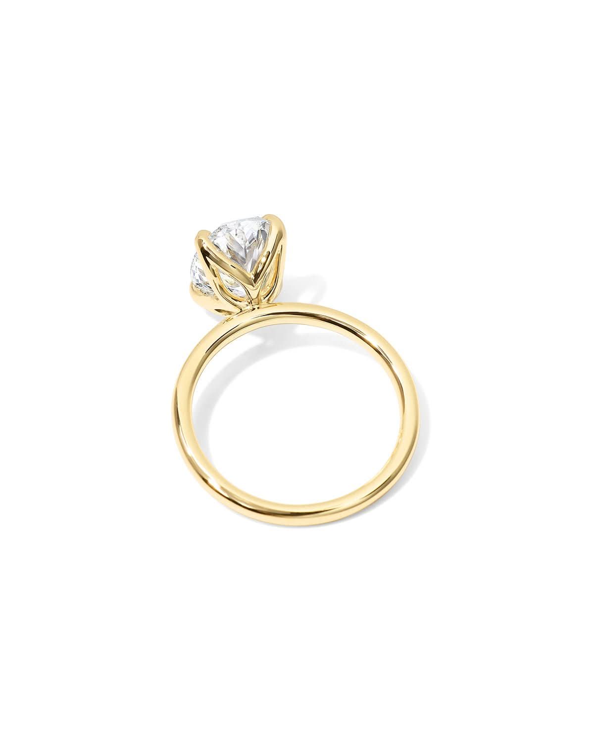 Caraline Oval High Polish lab diamond engagement ring by Princess Bride Diamonds