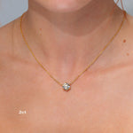 Caraline Round Diamond Pendant Necklaces Princess Bride Diamonds 2ct 14K Yellow Gold 