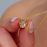 Caraline Round Diamond Pendant Necklaces Princess Bride Diamonds 