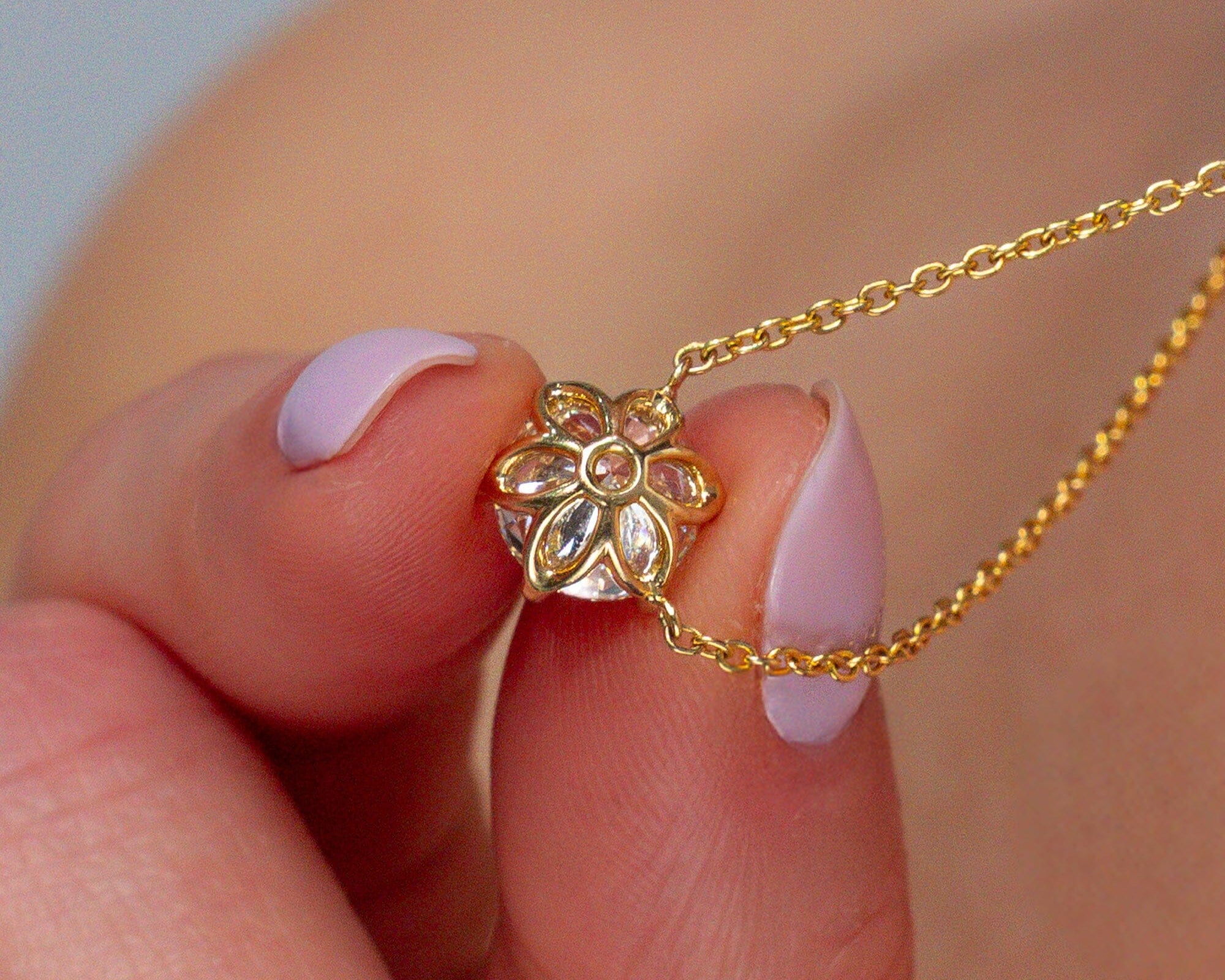Caraline Round Diamond Pendant Necklaces Princess Bride Diamonds 