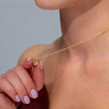 Caraline Round Diamond Pendant Necklaces Princess Bride Diamonds 