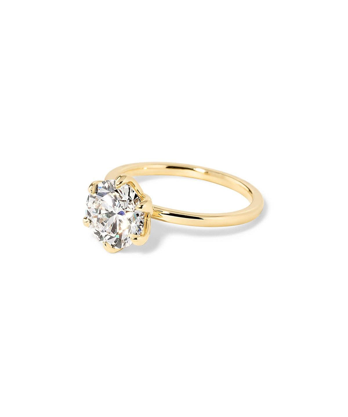 Caraline Round High Polish - PBD Engagement Rings