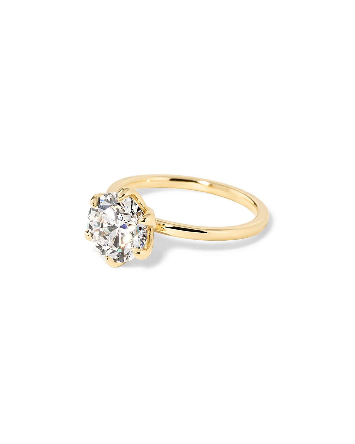 Caraline Round High Polish - PBD Engagement Rings