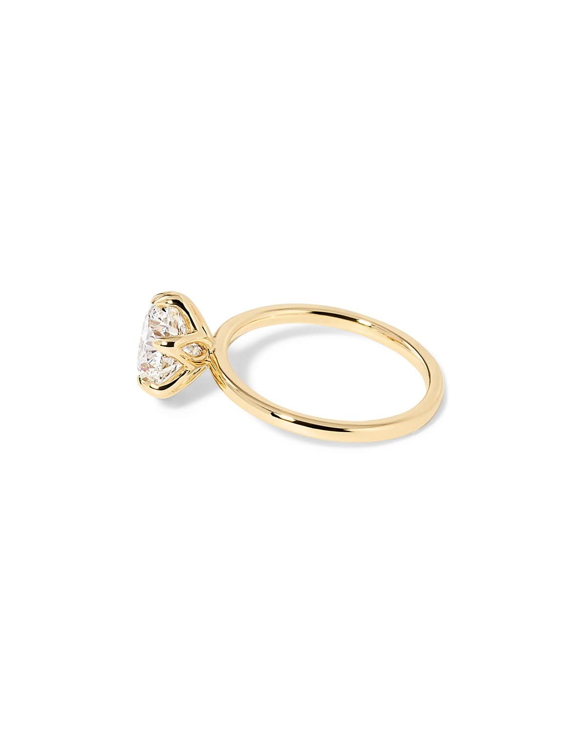 Caraline Round High Polish - PBD Engagement Rings