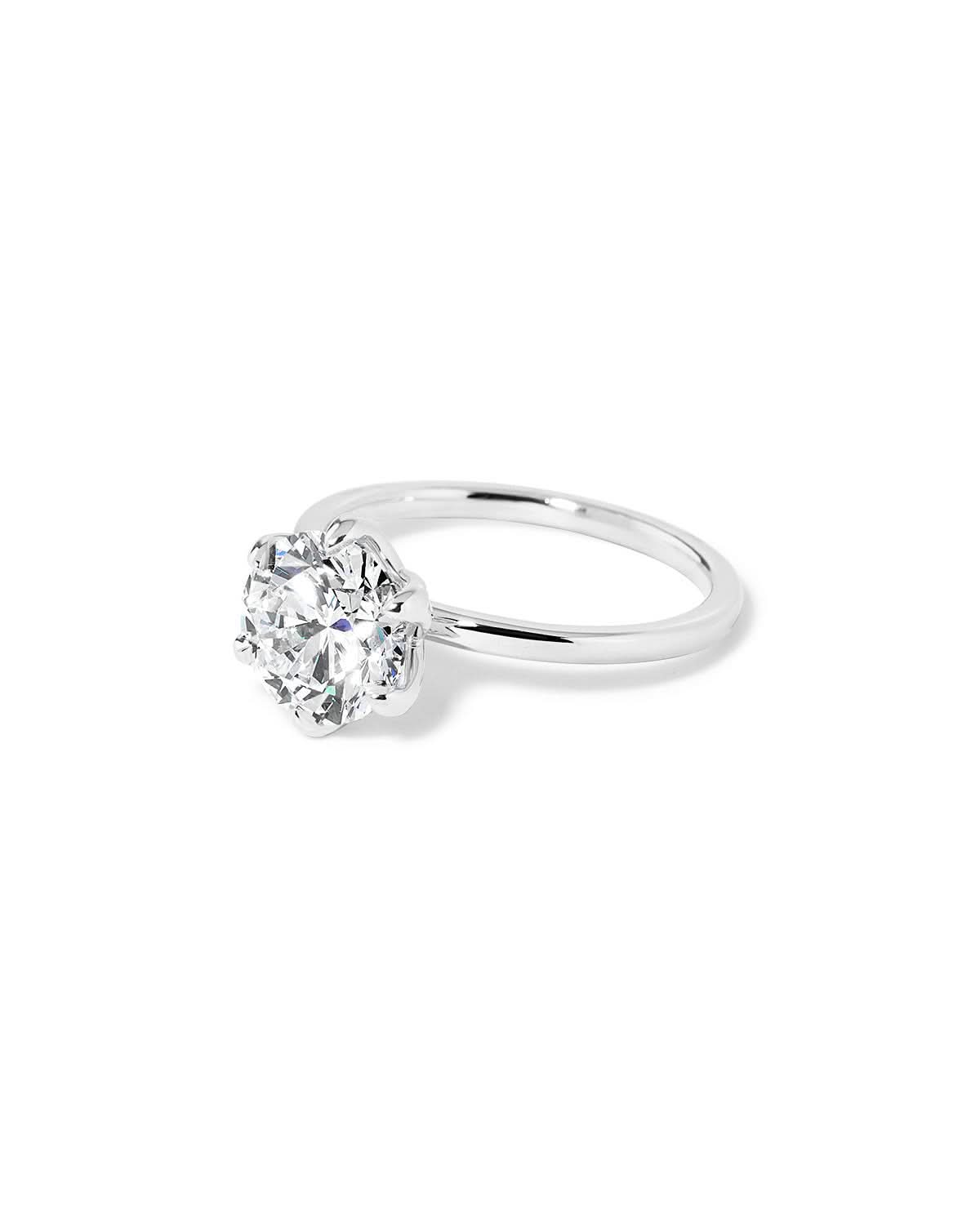 Caraline Round High Polish - PBD Engagement Rings