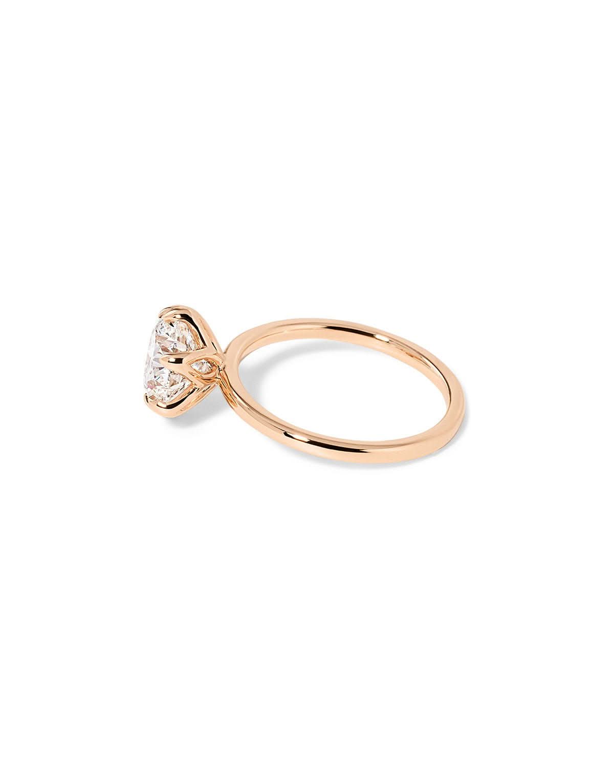 Caraline Round High Polish - PBD Engagement Rings