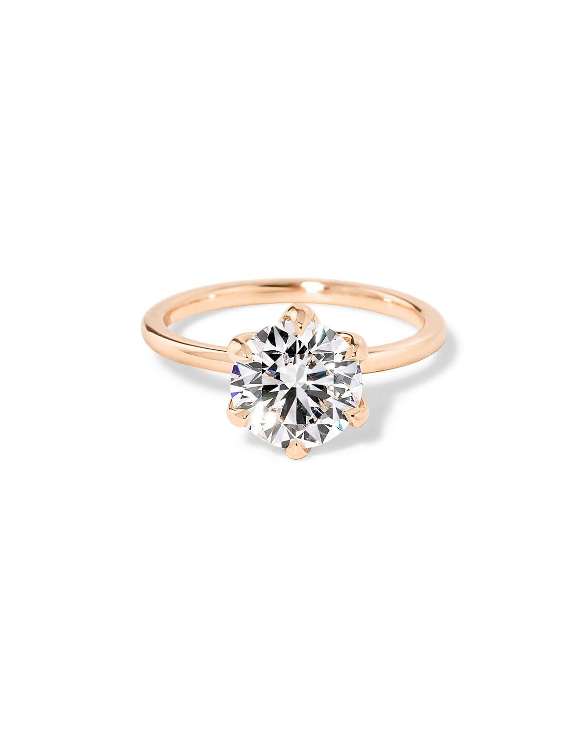 Caraline Round High Polish - PBD Engagement Rings